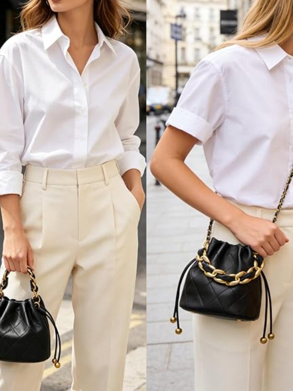 Designer Top Handle Bucket Bag, Women's Small Leather Crossbody | Mini Top Handl